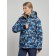 Ski jacket female winter, size 42, dark blue color