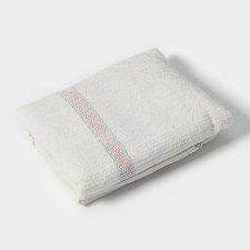 A rag for washing the floor of the shade, viscose-gpp, with overlock, 75 × 100 cm, density 220 g/m, white color