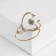 Brooch "Stetoscope" is large, the color is white in gold