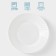 Deep plate AVVIR "Regal", 450 ml, d = 20 cm, glass ceramic, white color