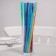 Disposable tubes for drinks of the share, 24 cm, d = 8 mm, 100 pcs, with corrugation, color mix