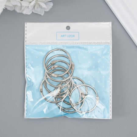 Rings for creativity (photo albums) "silver" int. D = 3.5 cm external. D = 4 cm nr 10 pcs-3