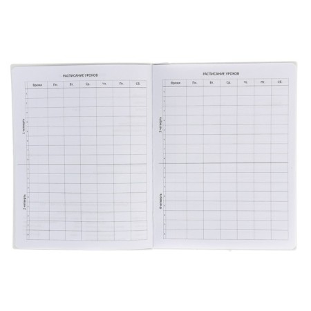 Universal diary for grade 1-11 Avokoshka, soft cover, artificial leather, silkography, liesse, 80 g/m2-4