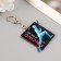 Acryl keychain "Fencing is art" 5.8x4.5 cm
