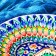 Hollowman Rishtan ceramics "Patterns", 34 cm, multi -colored, oval