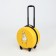 Small suitcase 18 "on lightning, yellow color