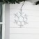 Neon figure "Snowflake", 40 cm, 360 LED, 220 V, glow of blue