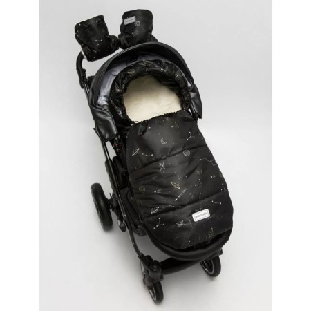 Clus on the handle of the stroller Snowy Travel, the color is black space-4