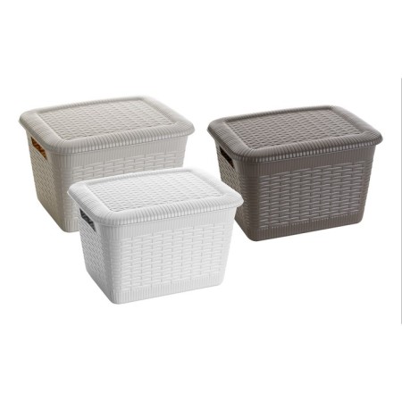 Universal basket with a lid, color mix-1