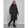 Coat insulated winter female, size 46, black color