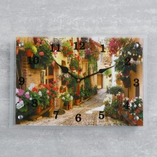 Watch wall, series: city, Flower Street, 25x35 cm