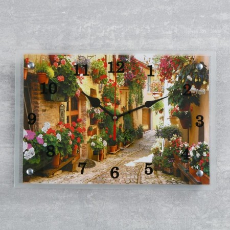 Watch wall, series: city, Flower Street, 25x35 cm