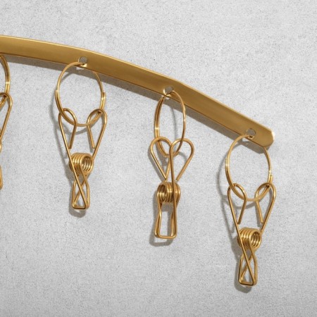 Ban for accessories 8 clothespins, 34 × 21 cm, color gold-2