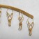 Ban for accessories 8 clothespins, 34 × 21 cm, color gold