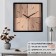 Watching clock, interior "two wood", silent, 30 x 30 cm