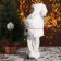 Santa Claus "in a white fur coat, with a flashlight" 43 cm