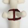 Relief harness 36-49 x 1.5 cm, red-hourly