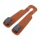 The hook on the head restraint is double, brown