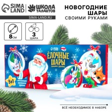 Do -it -yourself Christmas balls “New Year! Santa Claus 