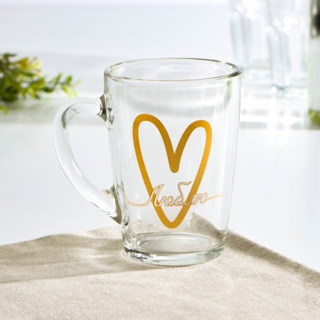 Glass mug "Kapuchino. I love ", 300 ml-3