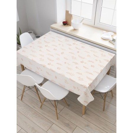 Tables on the table "Flower sketches", rectangular, Saten, size 120x145 cm