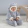 Set for discharge Winter Kinderlitto "Mikosh", 5 items, height 56-62 cm, color gray color