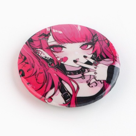 Supply icon "Pink anime", d = 38mm-2