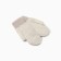 Women's mittens minku, milk color, 24 cm