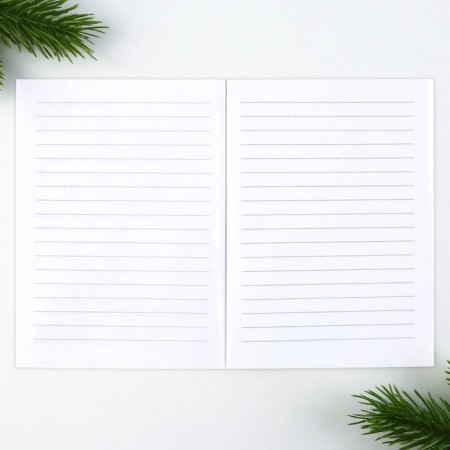 Gift New Year's set: notebook, stickers of 2 liters and magnetic bookmarks 2 pcs "Wonderful set"-5