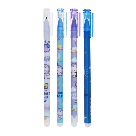 A set of gel handles with erased ink, 12 pieces, 0.38mm, blue rod, mix-1