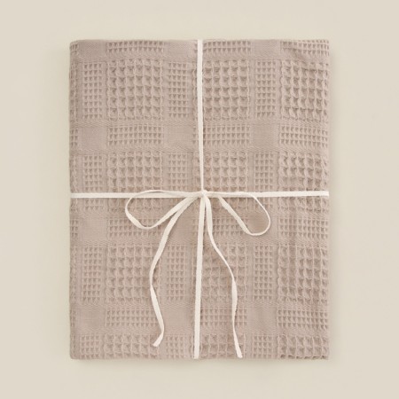 Waffle towel SL Home: Chess "Sabbia" 30x60 cm, 100% cotton, 350 g/m2-7