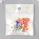 Beads for the creativity of PVC "Hearts - Print" set 25 pcs 0.5x0.9x0.9 cm