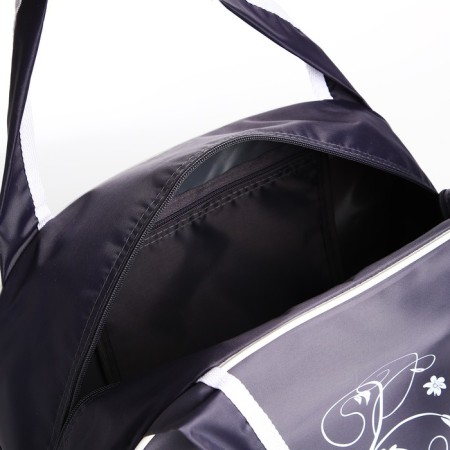 Sports bag with lightning, gray/white color-2