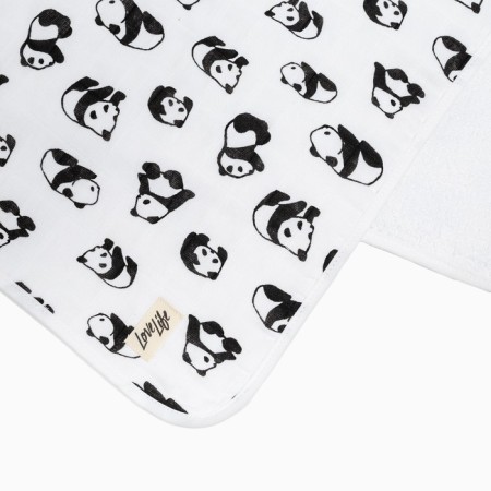 Children's towel "Panda" 50*90 cm, 100% HL, muslin 105 g/m2, Makra 300g/m2-3