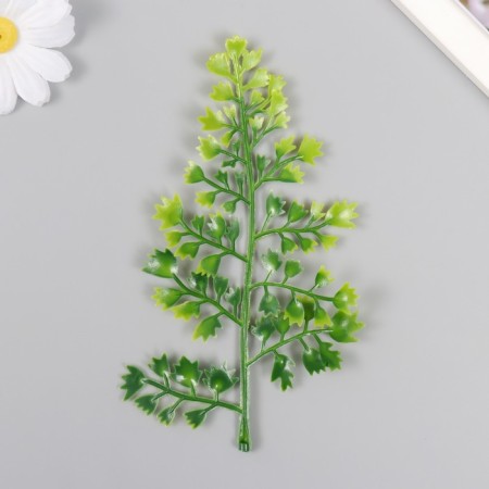 Artificial plant for creativity "Vetka with pointed leaves" set of 6 pcs 16 cm-1