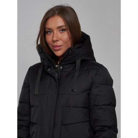 Coat insulated winter female, size 44, black color-20