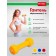 Rubberized dumbbell bradex SF 0533, yellow, 1 kg