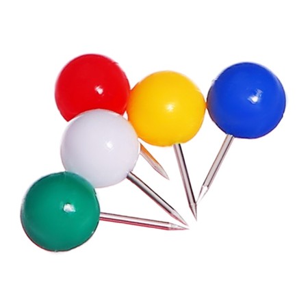 Buttons power balls colored 50 pieces with a plastic box-1