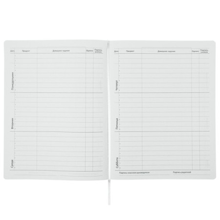 Universal diary for grade 1-11 Oxford, hard cover, artificial leather, thermotisia, lies, 48 ​​sheets-6