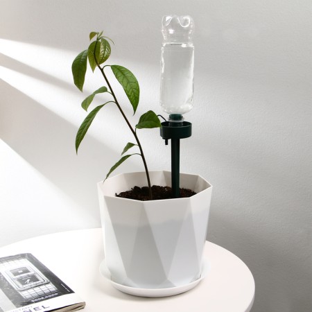 Auto-polyove for indoor plants, under a bottle, adjustable, dark green, plastic, height 25 cm, Greengo-9