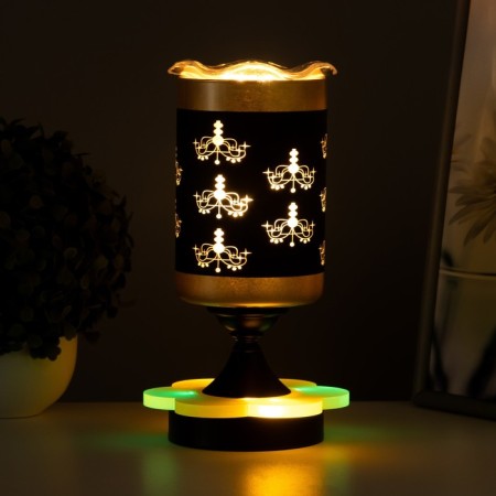 Aroma lace with backlight "Figure" E14 40W +RGB black 10x10x24.5 cm-2