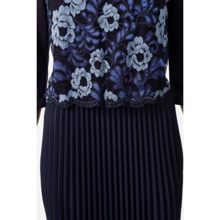 Female dress, size 44, blue color-4