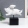 Polystone souvenir "White lead with wings" 18x8x17 cm
