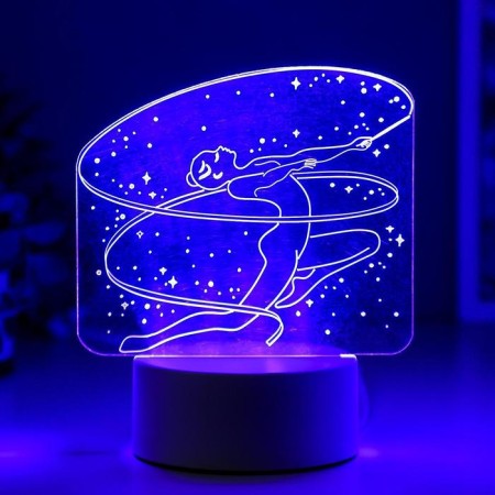 Light "Gymnast" LED RGB from the network 9.5x14x16 cm-3