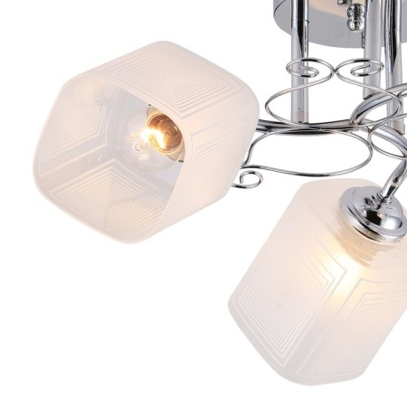 Ceiling light ESCADA, 1105/3PL. 3x40W, E27, 500x500x230 mm, chromium color-1