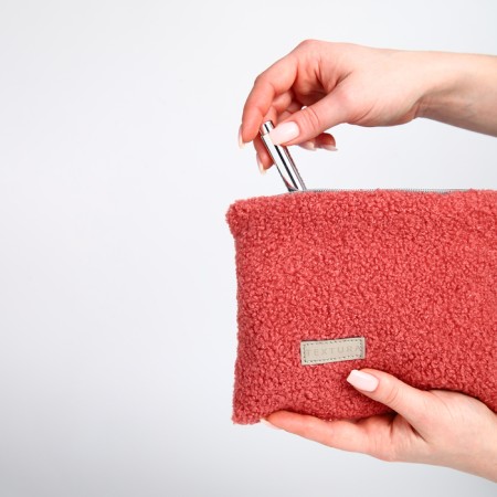 Lightning cosmetic bag, textura, pink color-9