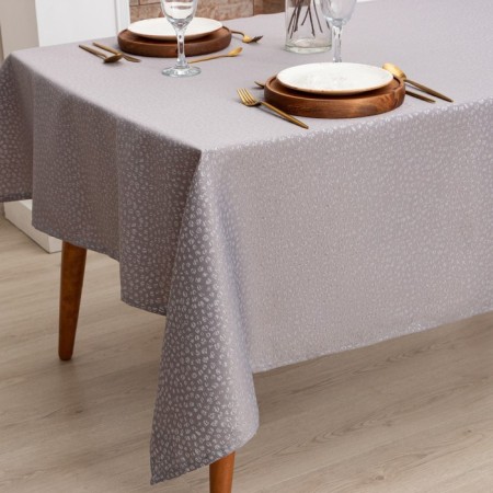 Grey tablecloth "GREY" Tsv. Sery, 142*283 +/- 3 cm, 115 ± 10 g, 100% of the p/e-1