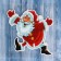 Glass Santa Claus Zadornoy Glass Red 18.5x15 cm