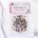 English pins, 18 mm, 100 pcs, colorful color