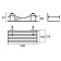 Milardo shelf, straight, steel wire